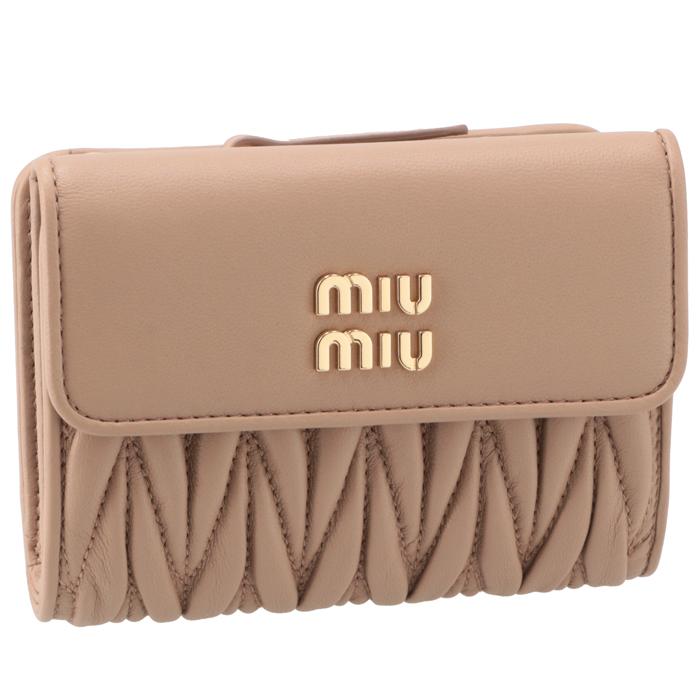 ミュウミュウ MIU MIU 財布 二つ折り マテラッセ 折りたたみ 5ML002  