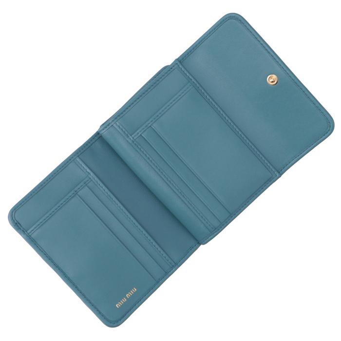 ミュウミュウ MIU MIU 財布 二つ折り マテラッセ 折りたたみ 二つ折り財布 5ML002 2FPP F16 miu miu（ミュウミュウ） 【並行輸入品】 財布 二つ折り マテラッセ