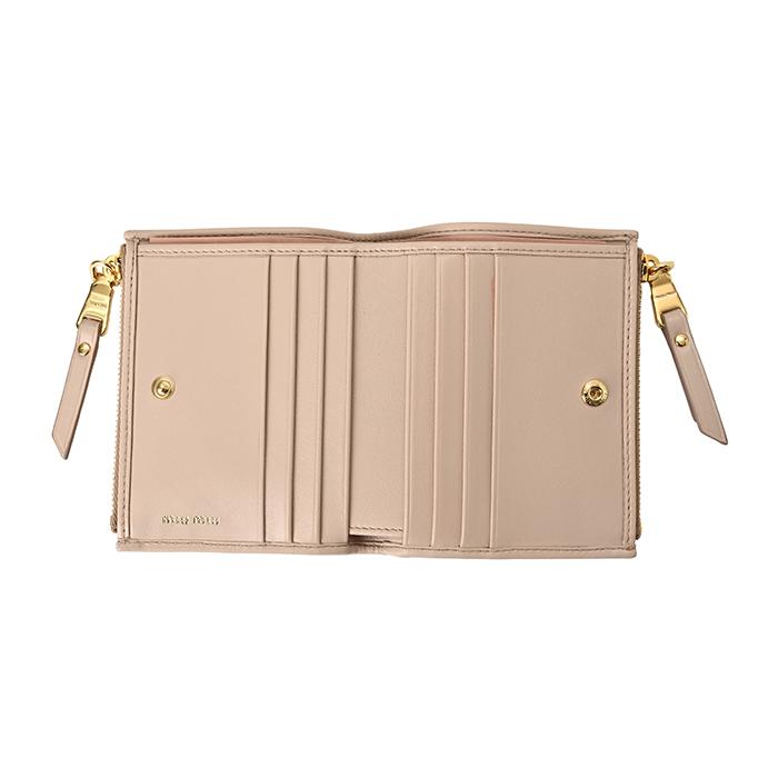 miu miu（ミュウミュウ） 【並行輸入品】 財布 二つ折り マテラッセ