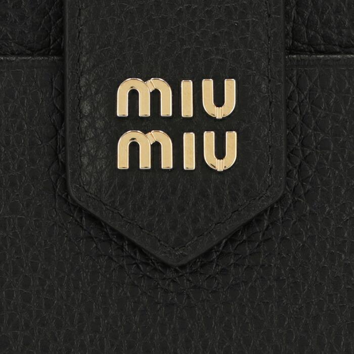 miu miu（ミュウミュウ） 【並行輸入品】 財布 二つ折り レザー タブ