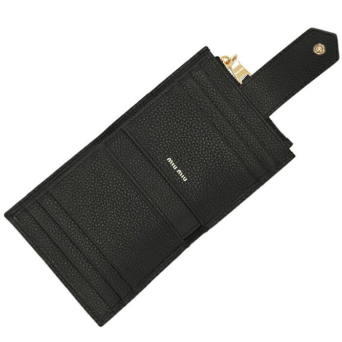 miu miu（ミュウミュウ） 【並行輸入品】 財布 二つ折り レザー タブ