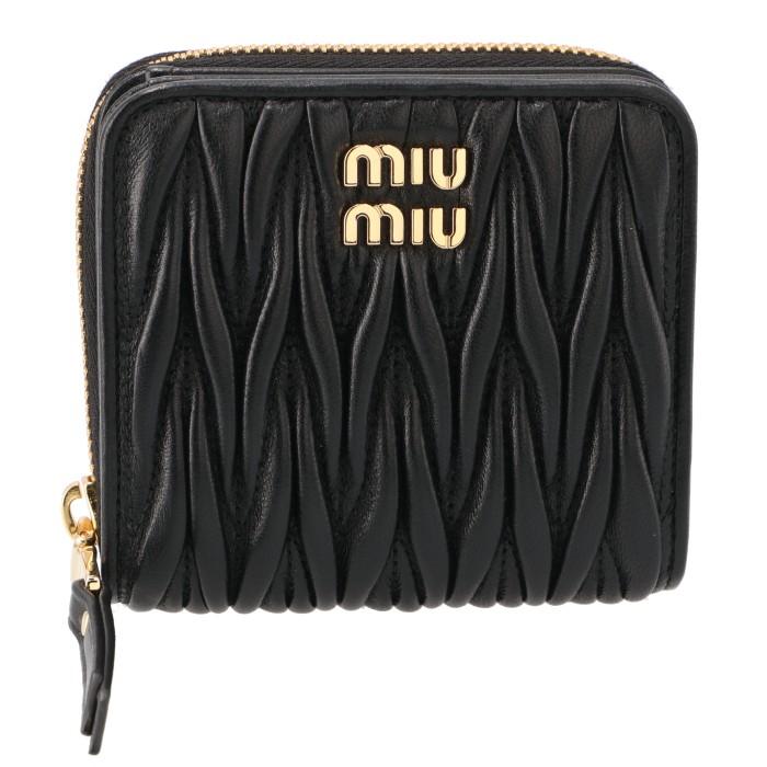 ミュウミュウ MIU MIU マテラッセ 財布 二つ折りスモール 二つ折り財布 5ML522 2FPP｜asafezone｜02