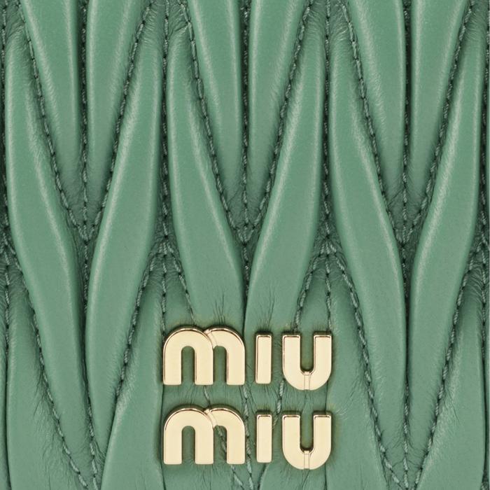 ミュウミュウ MIU MIU 財布 二つ折り マテラッセ ミニ財布 ダイヤキルティング 5MV204 2FPP 092｜asafezone｜04