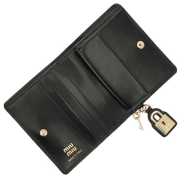 miu miu（ミュウミュウ） 【並行輸入品】 財布 二つ折り レザー