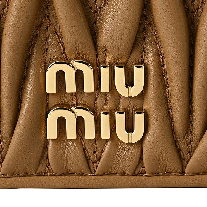 miu miu（ミュウミュウ） 【並行輸入品】 財布 二つ折り マテラッセ