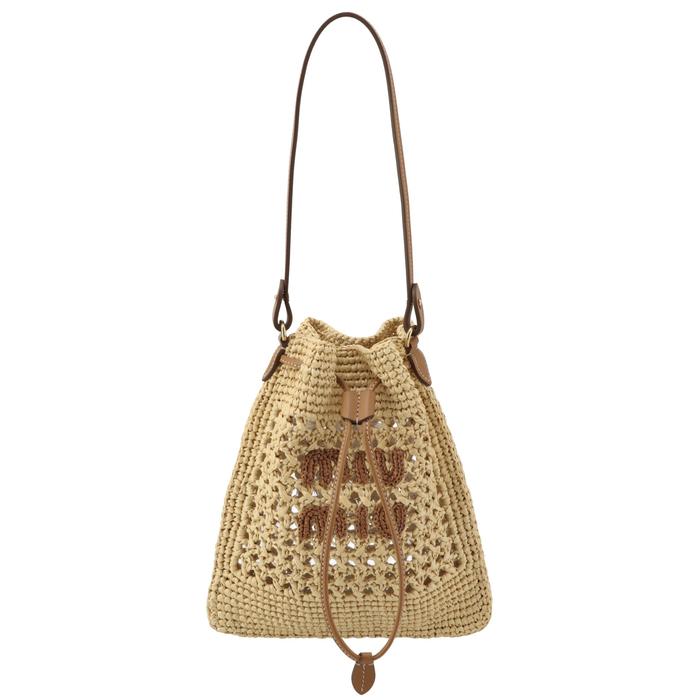 miu miu（ミュウミュウ） 【並行輸入品】 ミニバッグ ロゴ 巾着