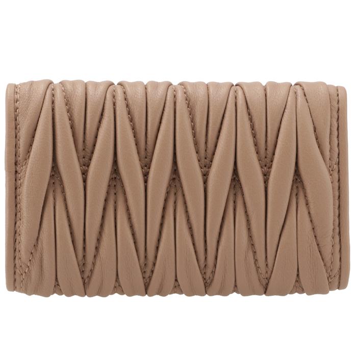 miu ミュウミュウ MIU キーケース 6連 マテラッセ 三つ折り 6連 miu ミュウミュウ MIU キーケース 6連 マテラッセ 三つ折り 6連