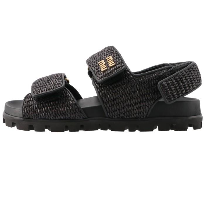 miu miu（ミュウミュウ） 【並行輸入品】 スポーツサンダル ロゴ