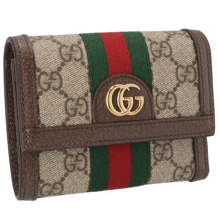 GUCCI グッチ 財布 三つ折り オフィディア Ophidia ミニ財布 GG GUCCI グッチ 財布 三つ折り オフィディア Ophidia ミニ財布 GG
