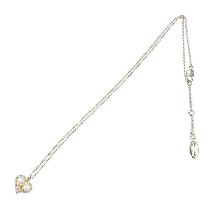 【並行輸入品】 ヴィヴィアン ウエストウッド VIVIENNE WESTWOOD ネックレス PETRA マティス・ハート オーブロゴ 3段階調節 2026年春夏新作 63020103 0050の画像