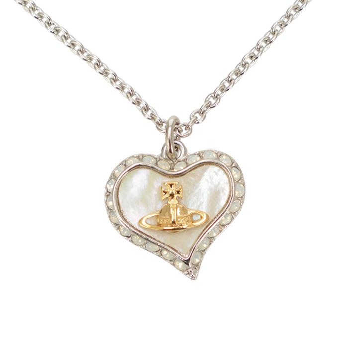 【並行輸入品】 ヴィヴィアン ウエストウッド VIVIENNE WESTWOOD ネックレス PETRA マティス・ハート オーブロゴ 3段階調節 2026年春夏新作 63020103 0050の画像