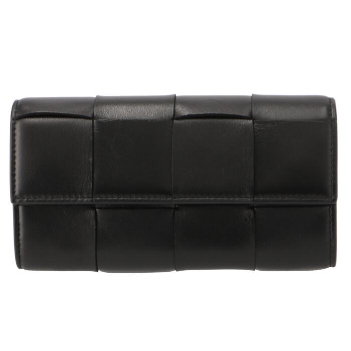 BOTTEGA VENETA ボッテガヴェネタ 二つ折り財布 カセット　ブラック BOTTEGA VENETA（ボッテガ・ヴェネタ） 【並行輸入品】 長財布 二