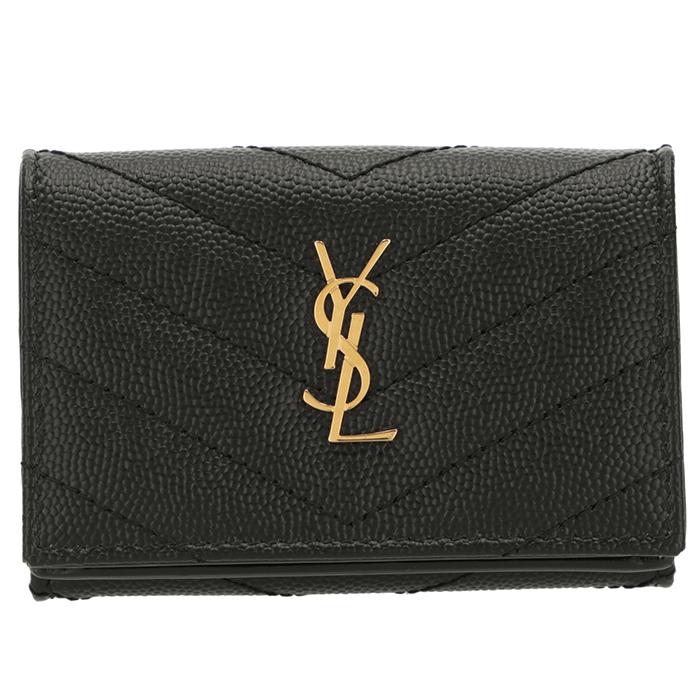 SAINT LAURENT 【並行輸入品】サンローラン 財布 三つ折り モノグラム