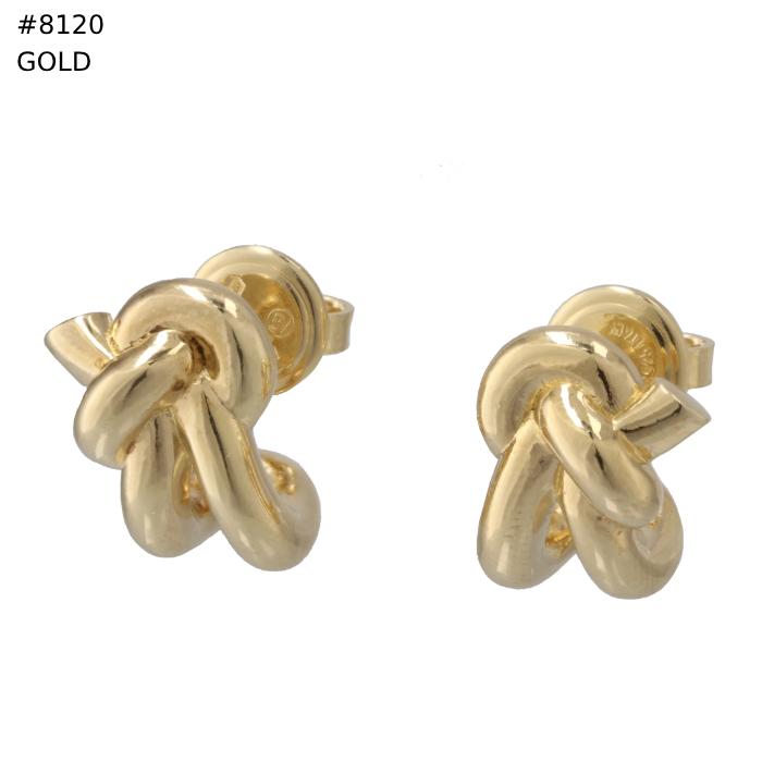 BOTTEGA VENETA ピアス ノット フープ スターリングシルバー 18K  