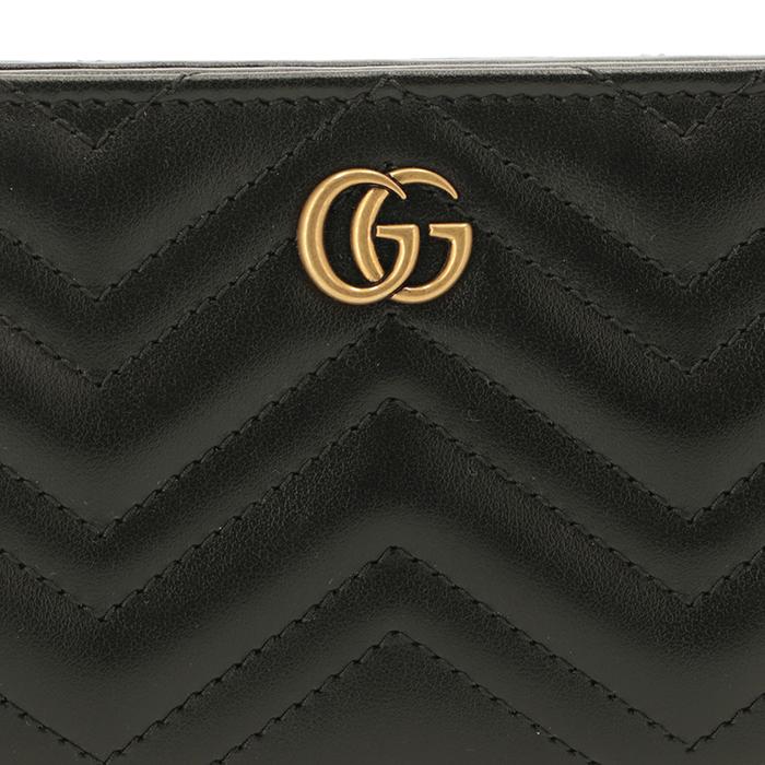 GUCCI キルティング 2つ折り ウォレット GUCCI - グッチ GUCCI 財布 二つ折り GGマトラッセ キルティング