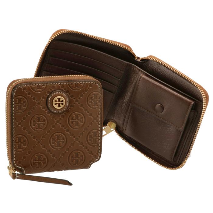トリーバーチ TORY BURCH 財布 二つ折り Tモノグラム レザー バイ 