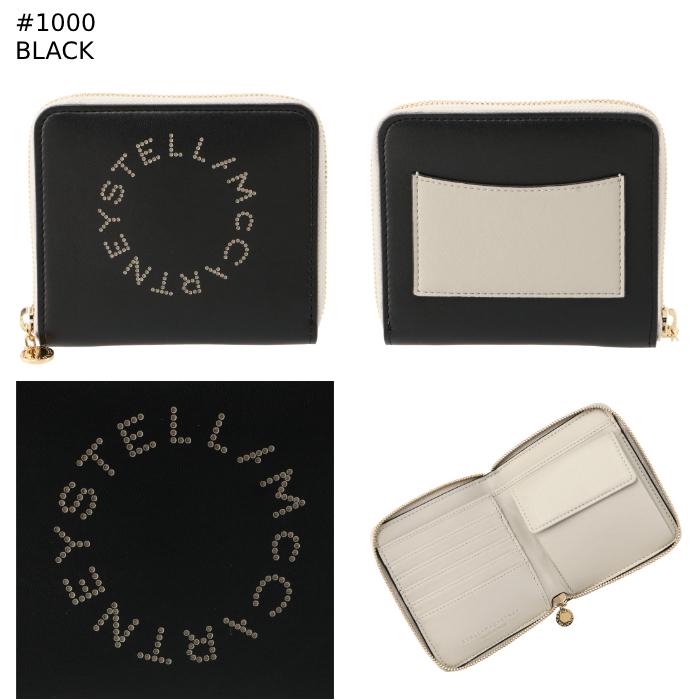 ステラマッカートニー STELLA MCCARTNEY 財布 ラウンドジップ ステラロゴ ラウンドファスナー ウォレット 二つ折り財布 7P0009 W8856 Stella McCartney - ステラマッカートニー STELLA MCCARTNEY 財布