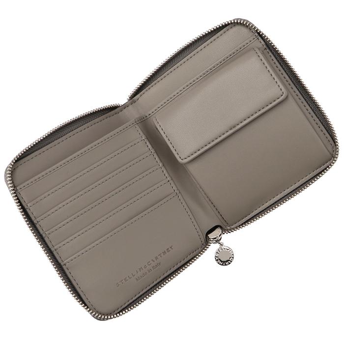 ステラマッカートニー ロゴ  ラウンドジップウォレット Stella McCartney（ステラ・マッカートニー） Logo Zip Mini Wallet 二