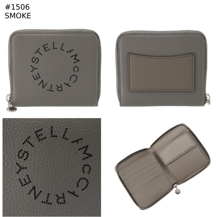 ステラマッカートニー ロゴ  ラウンドジップウォレット ステラマッカートニー STELLA McCARTNEY ラウンドファスナー 二つ折り