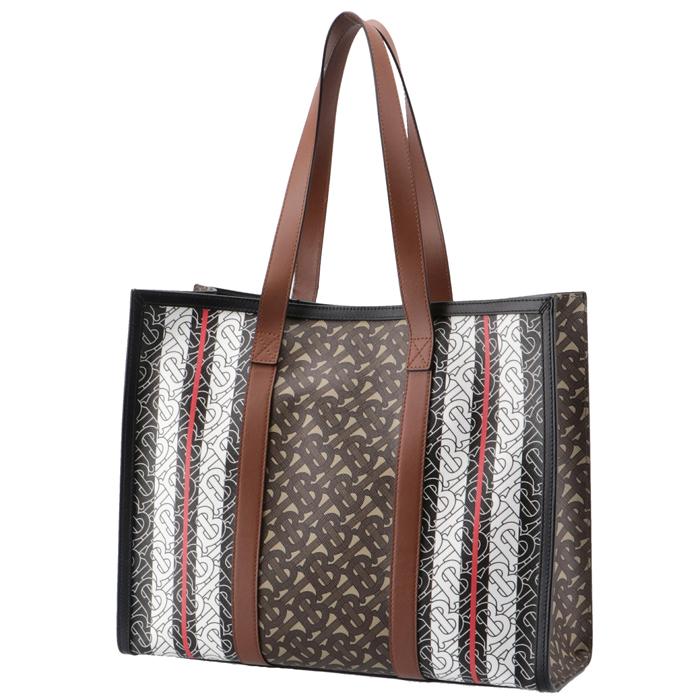 BURBERRY トートバッグ スモール モノグラムストライプ Eキャンバス  