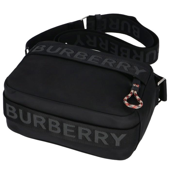 バーバリー BURBERRY メンズ ロゴディテール クロスボディバッグ ショルダーバッグ ブラック 8025669 :8025669