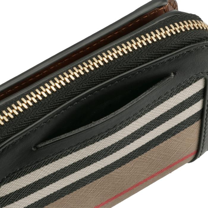 Burberry 折財布 ストライプ ジップ ウォレット Burberry 折財布 ストライプ ジップ ウォレット