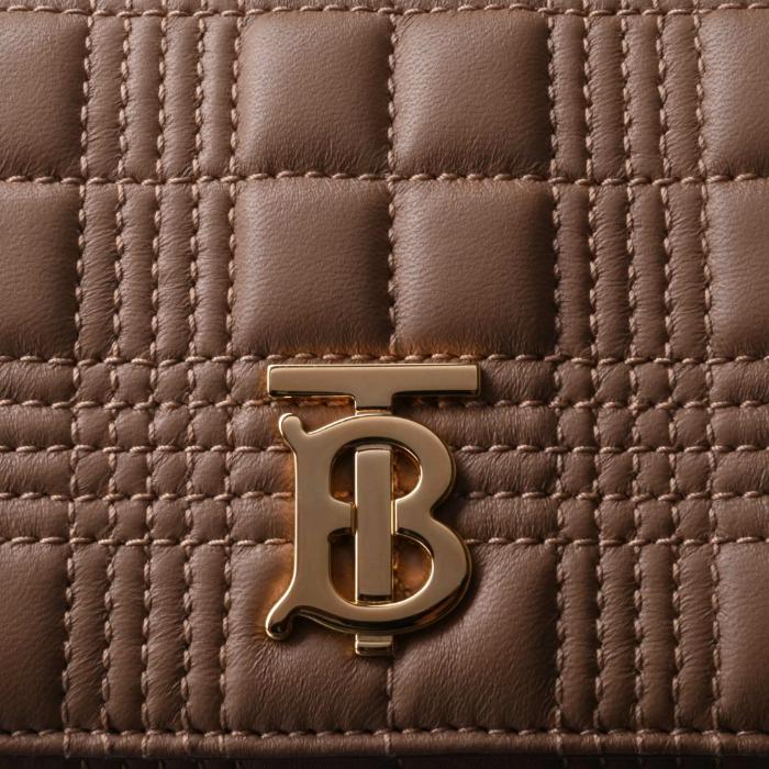 バーバリー BURBERRY 財布 三つ折り キルティング ラムスキン ローラ