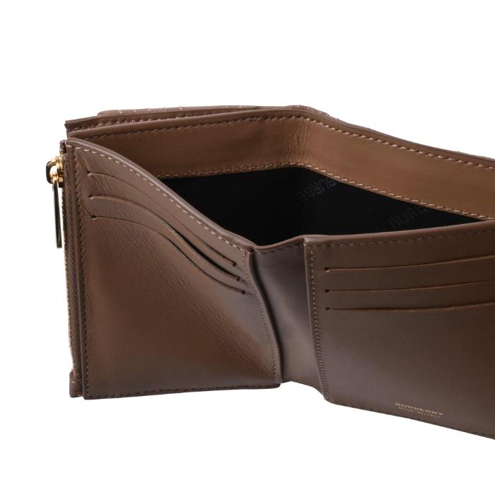 バーバリー BURBERRY 財布 三つ折り キルティング ラムスキン ローラ