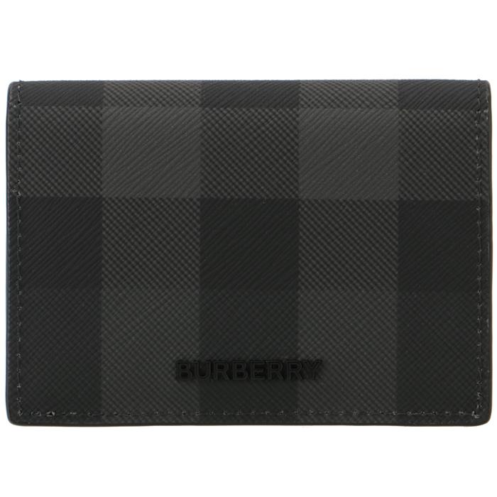 新品 バーバリー BURBERRY カードケース フォールディング カードケース チャコール Check Folding Card Case in Charcoal grey - Men, Canvas | Burberry