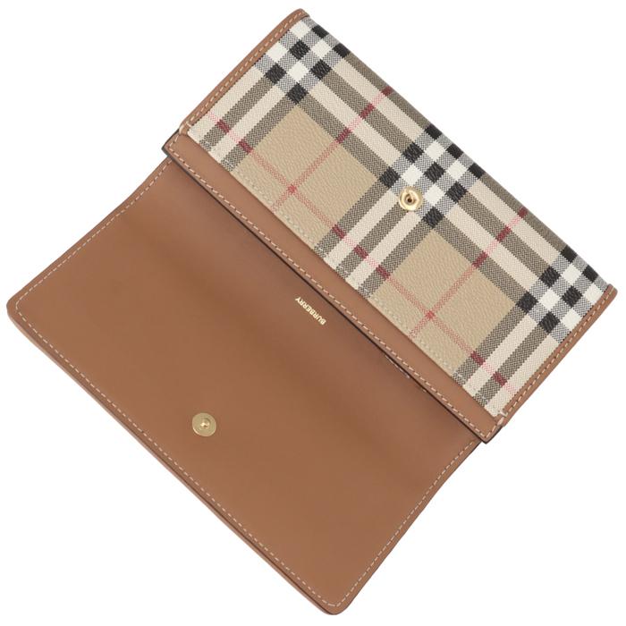 バーバリー BURBERRY 財布 長財布 二つ折り コンチネンタルウォレット チェック＆レザー 二つ折り長財布 8070414 BURBERRY（バーバリー） 【並行輸入品】 財布 長財布 二つ折り