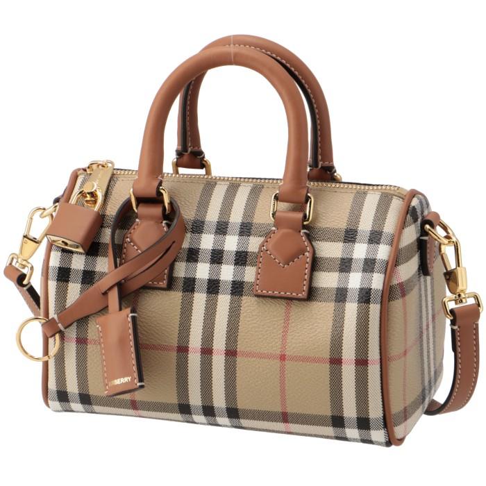 BURBERRY ショルダーバッグ ミニ ボウリングバッグ チェック BURBERRY ショルダーバッグ ミニ ボウリングバッグ チェック