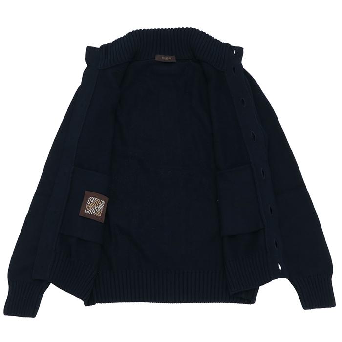 【並行輸入品】 ザノーネ ZANONE メンズ カーディガン CHIOTO KYOTO キョート スリムフィット 5ゲージ ニット ブルゾン 2026年春夏新作 810150 ZN392の画像
