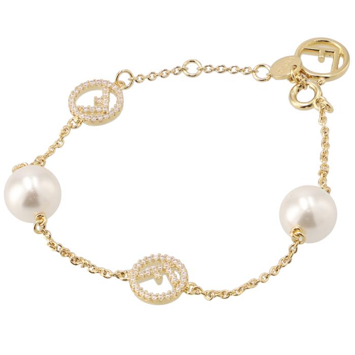 FENDI 【並行輸入品】 チェーンブレスレット エフ イズ F IS ロゴ