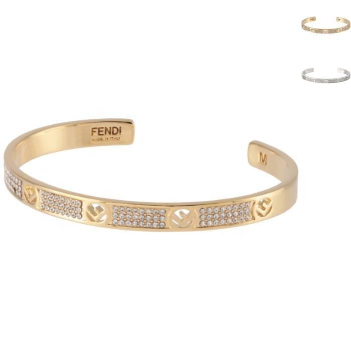 FENDI ブレスレット F IS バングル クリスタル 0.6cm幅 エフ FENDI ブレスレット F IS バングル クリスタル 0.6cm幅 エフ