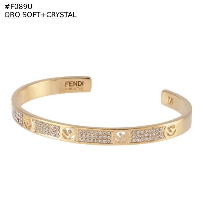 FENDI ブレスレット F IS バングル クリスタル 0.6cm幅 エフ FENDI ブレスレット F IS バングル クリスタル 0.6cm幅 エフ