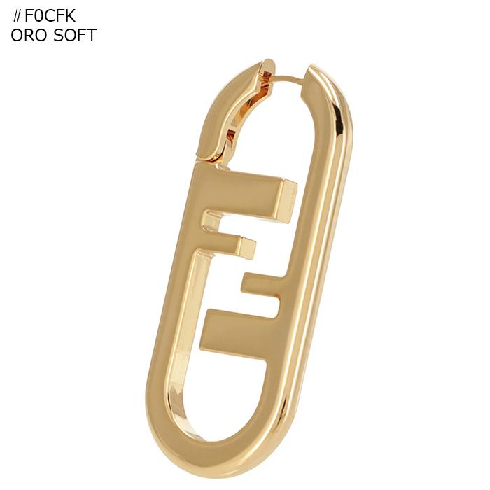 FENDI［フェンディ］ FFズッカゴールドシル バー ピアス（片耳用） FENDI（フェンディ） ピアス オーロック 8AH600 A44G レディース