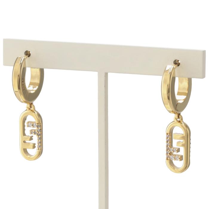 FENDI オーロックピアス(ゴールド　大きめ　美品) フェンディ オーロック ピアス ゴールド仕上げ ゴールド | Fendi