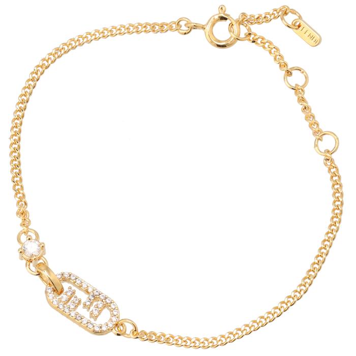 超美品　FENDI　フェンディ　オーロック　ブレスレット　FFロゴ 超美品 FENDI フェンディ オーロック ブレスレット FFロゴ