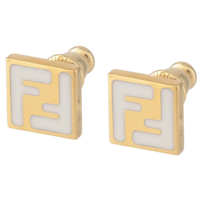 FENDI 【並行輸入品】 ピアス FFロゴ フォーエバー エナメル