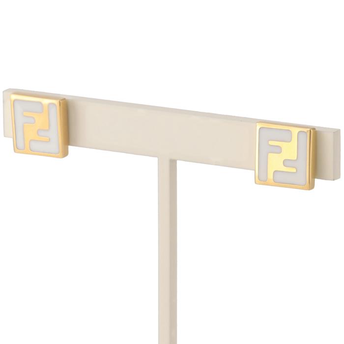 FENDI 【並行輸入品】 ピアス FFロゴ フォーエバー エナメル