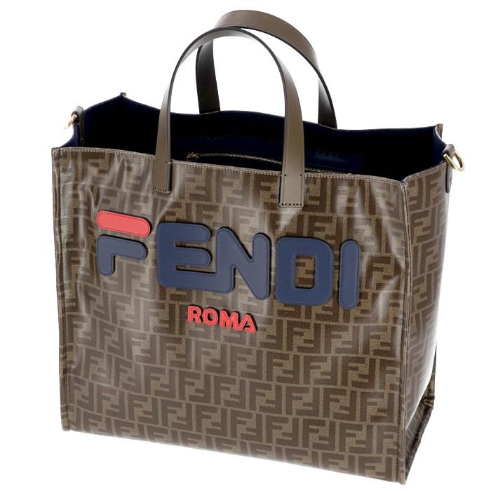 フェンディ FENDI トートバッグ フェンディマニア FILAコラボ ロゴバッグ トートバッグ 8BH357 A5N6 F155V【19SS