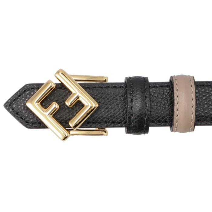FENDI フェンディ ベルト FFダイヤモンド レザー 2cm幅 細ベルト FENDI フェンディ ベルト FFダイヤモンド レザー 2cm幅 細ベルト