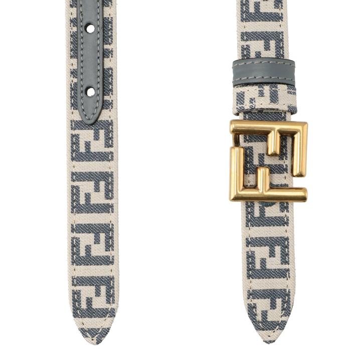 FENDI（フェンディ） 【並行輸入品】 ベルト FFロゴ レザー×キャンバス