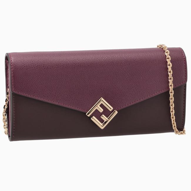FENDI チェーンウォレット 長財布 二つ折り FFダイヤモンド 二つ折り長  