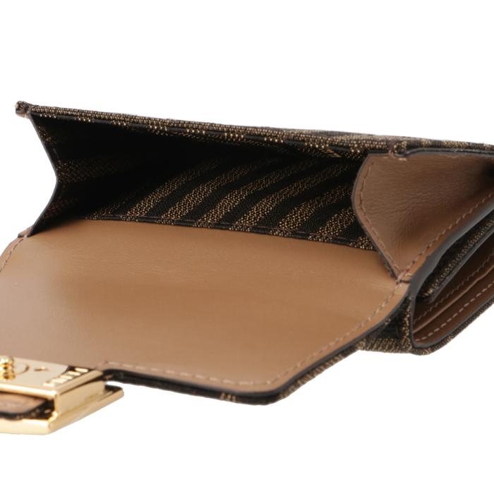 Fendi FFロゴ 三つ折り財布 ブラウン・ブラック Fendi FFロゴ 三つ折り財布 ブラウン・ブラック FENDI