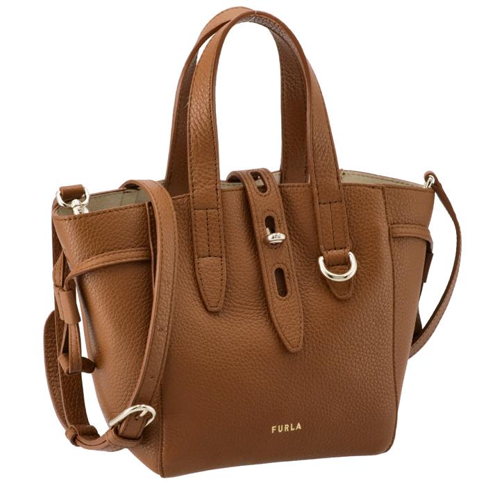 美品　FURLA　2WAYバッグ　NET MINI BASRFUA HSF000 FURLA（フルラ） ハンドバッグ NET MINI TOTE BAG ネット BASRFUA