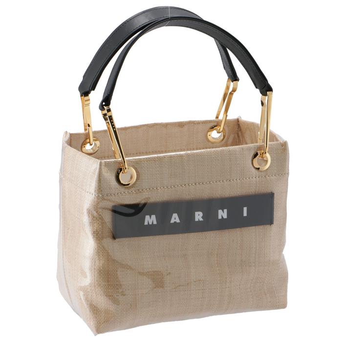MARNI マルニGLOSSY GRIP RAFIA トートバッグ - トートバッグ 