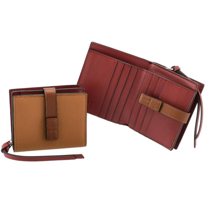ロエベ LOEWE 財布 二つ折り コンパクト ジップ ウォレット 二つ折り 