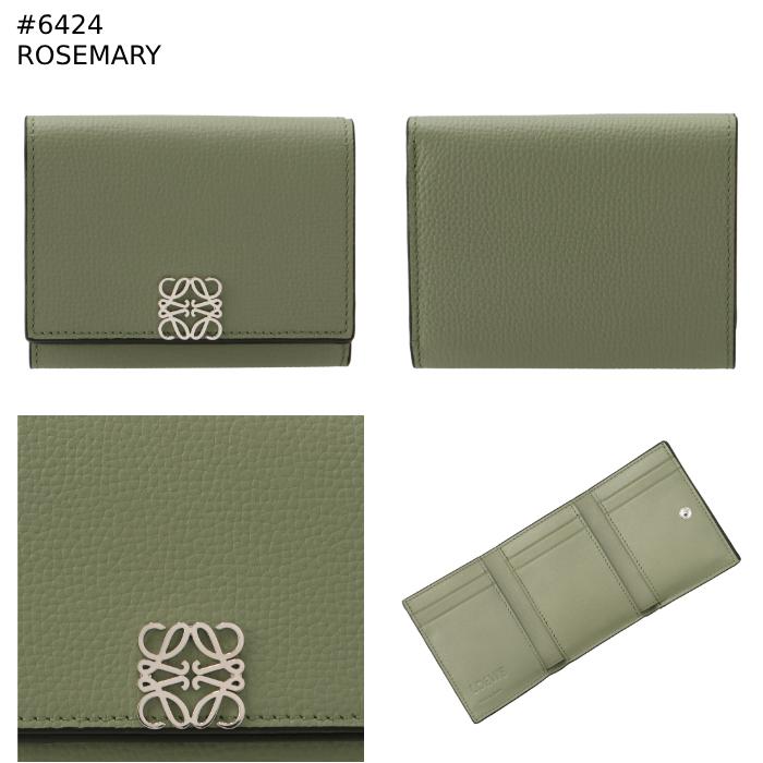 LOEWE ロエベ 財布 三つ折り ミニ財布 アナグラム 6cc トライ LOEWE ロエベ 財布 三つ折り ミニ財布 アナグラム 6cc トライ