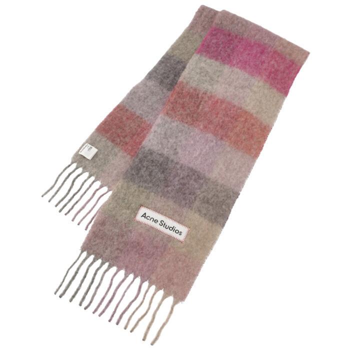 ACNE STUDIOS マフラー ラージチェックスカーフ CA0084 0009 0008  